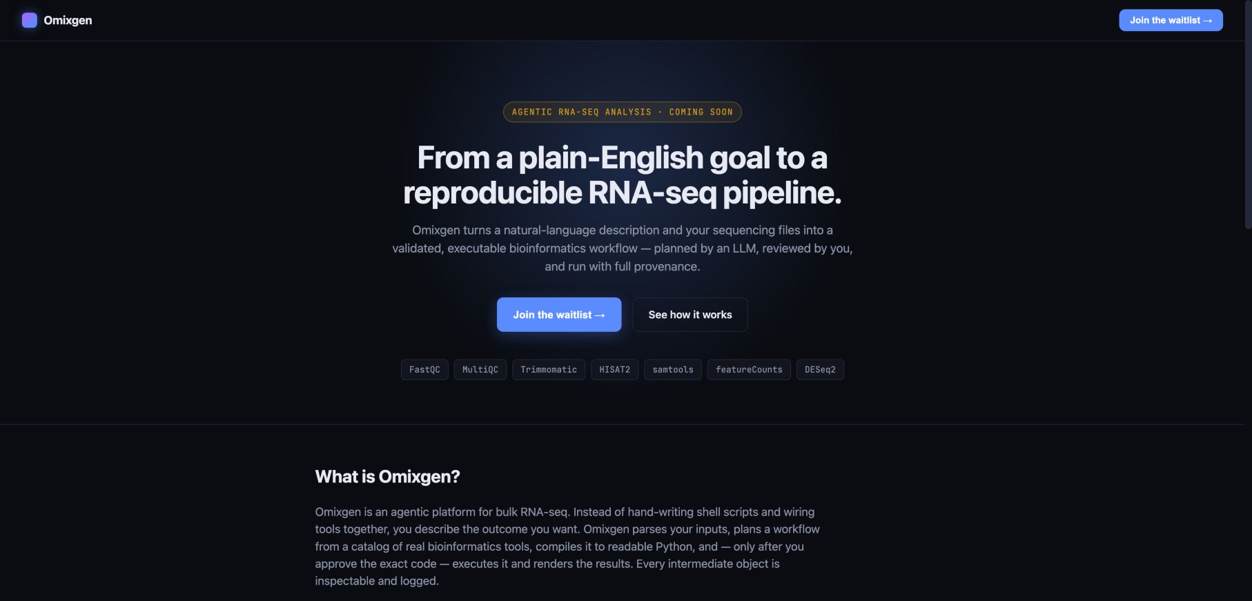 omixgen.com 首页截图