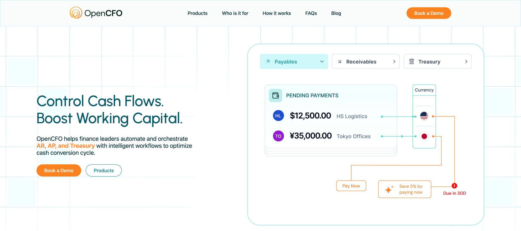 OpenCFO 首页截图