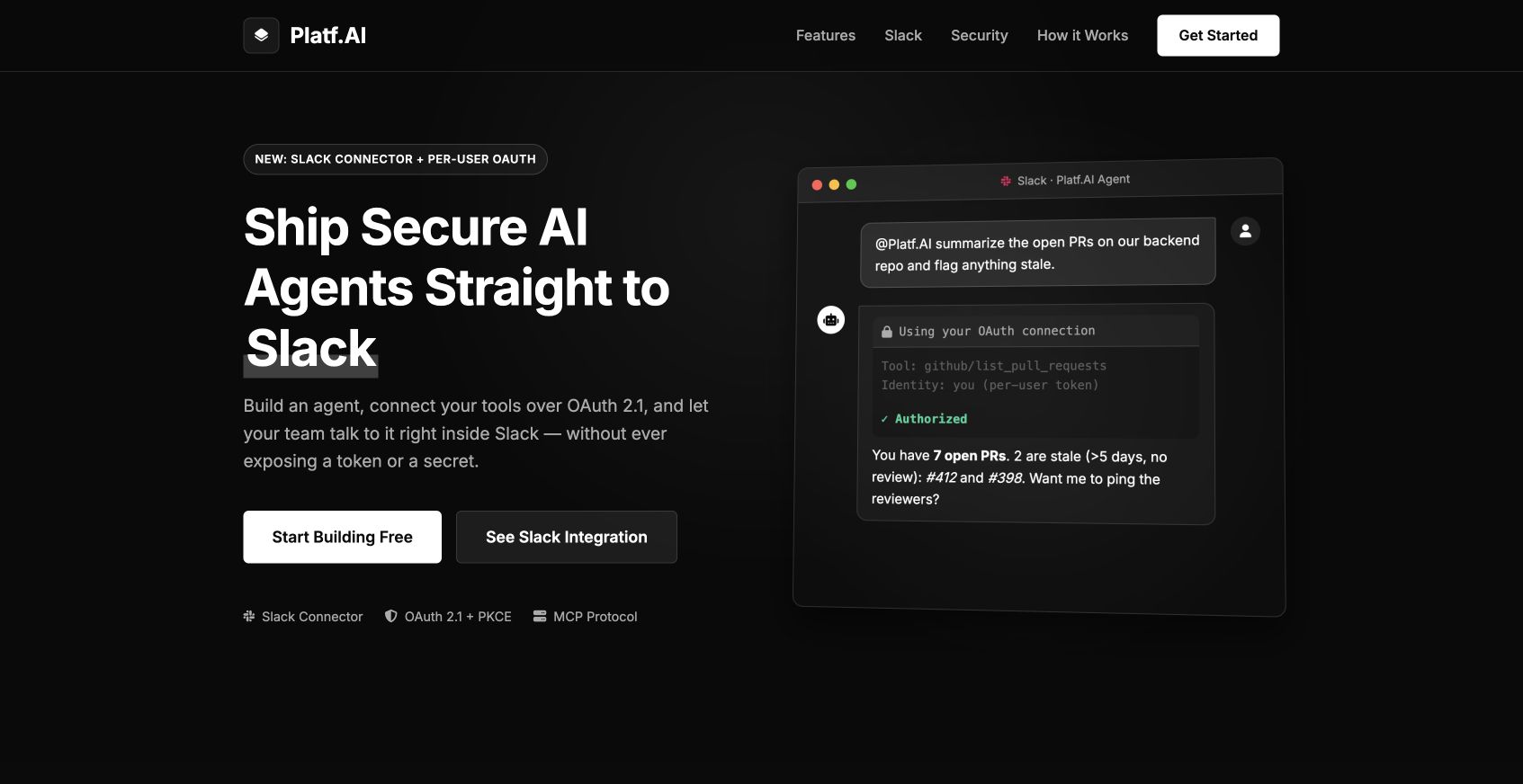 Platf AI landing_page
