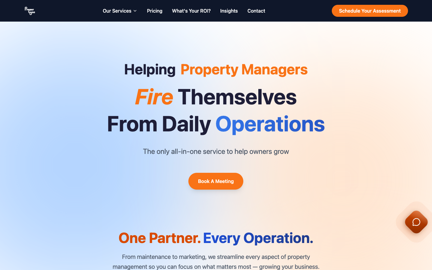 Propertyse homepage screenshot