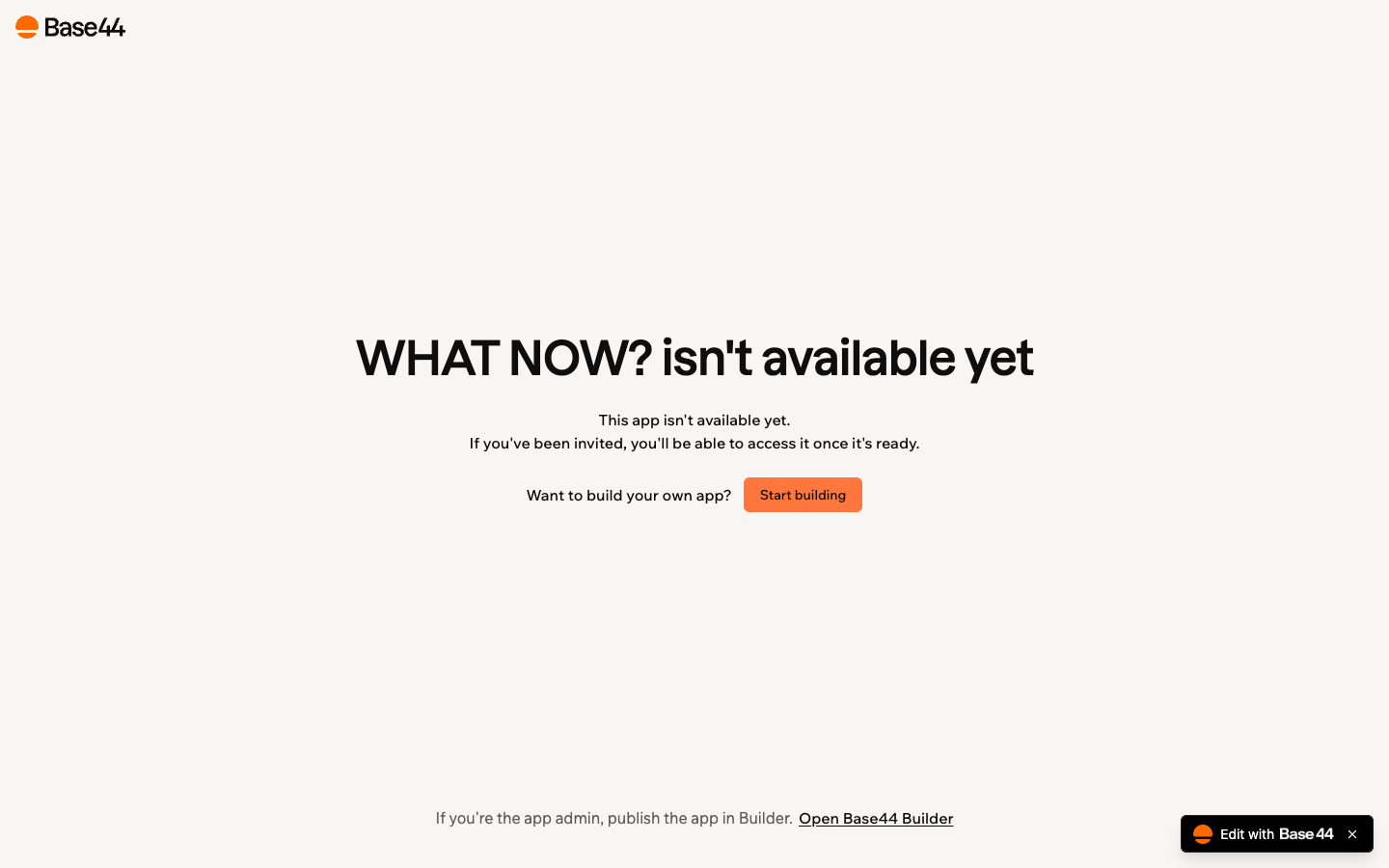 WHAT NOW? landing_page