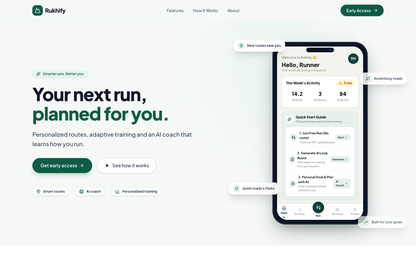 Rukhify homepage screenshot