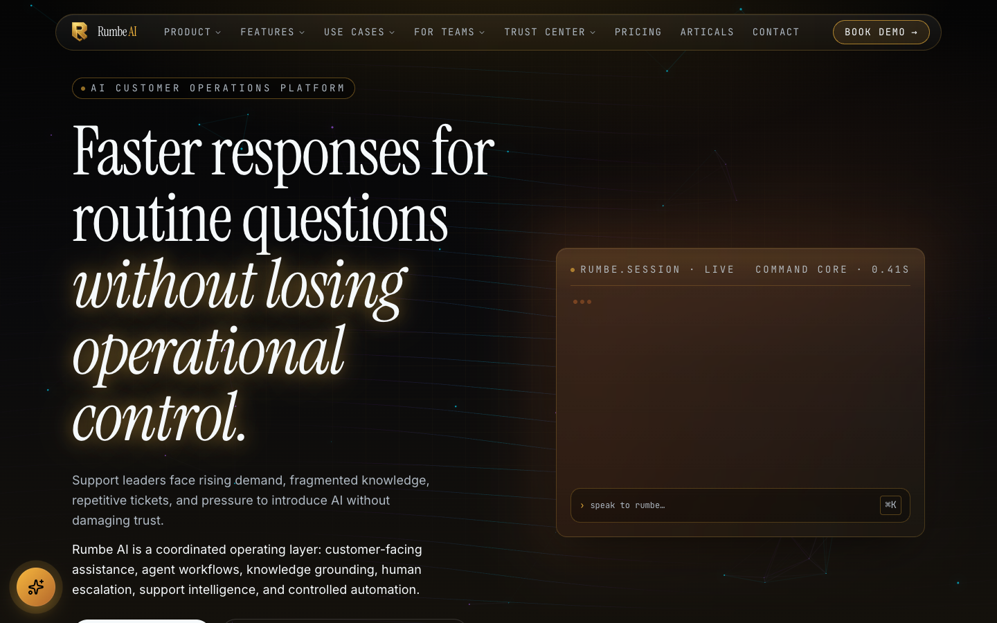 Rumbe AI landing_page