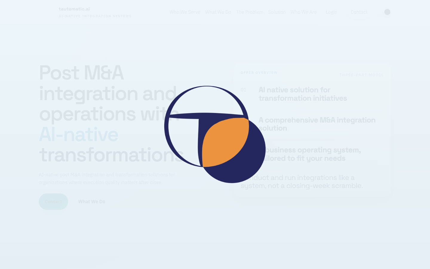 Tautomatic.ai homepage screenshot