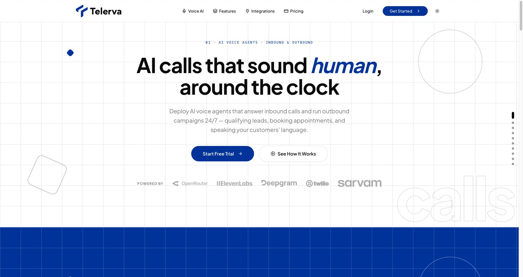 telerva.com 首页截图