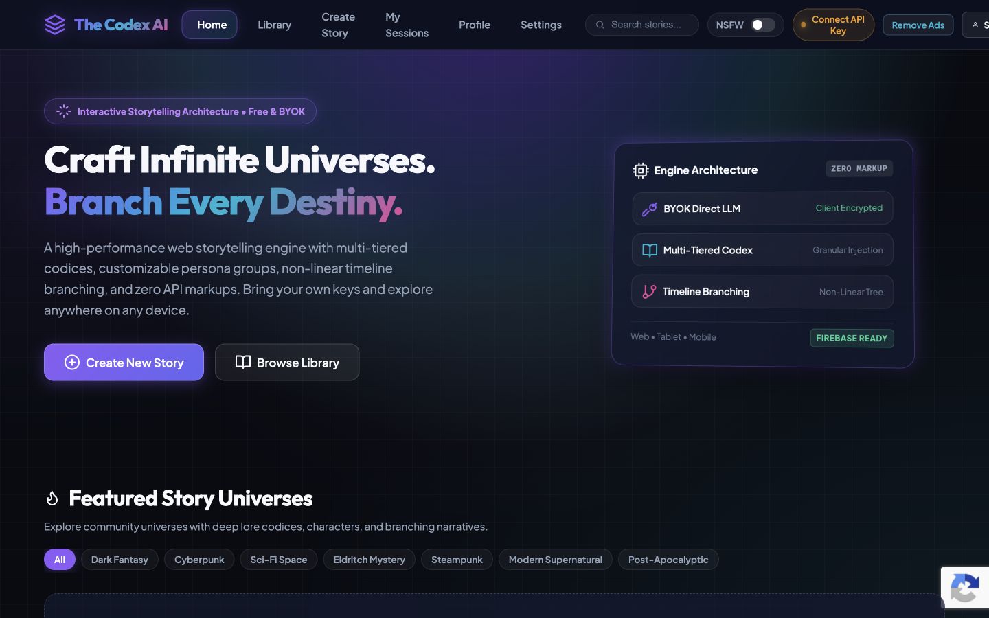 The Codex AI landing_page