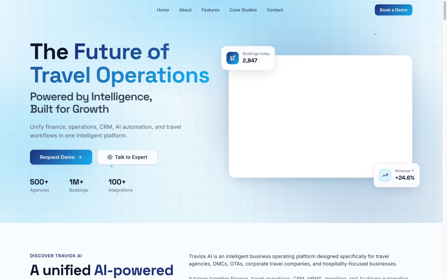 Traviox AI landing_page