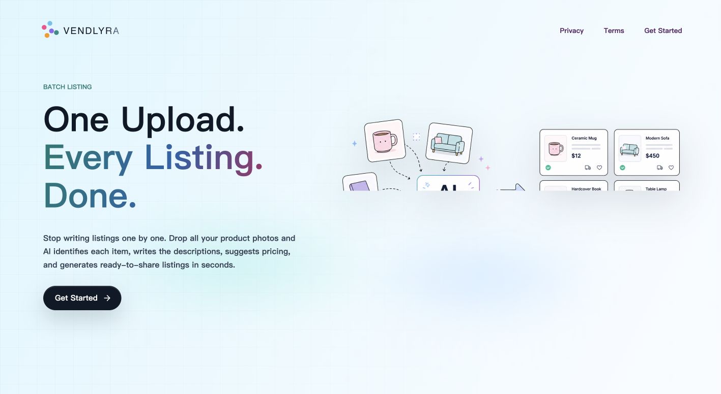 vendlyra.com 首页截图