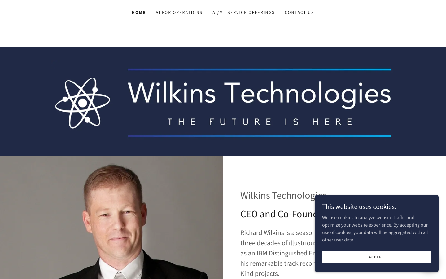 Wilkins Technologies homepage screenshot