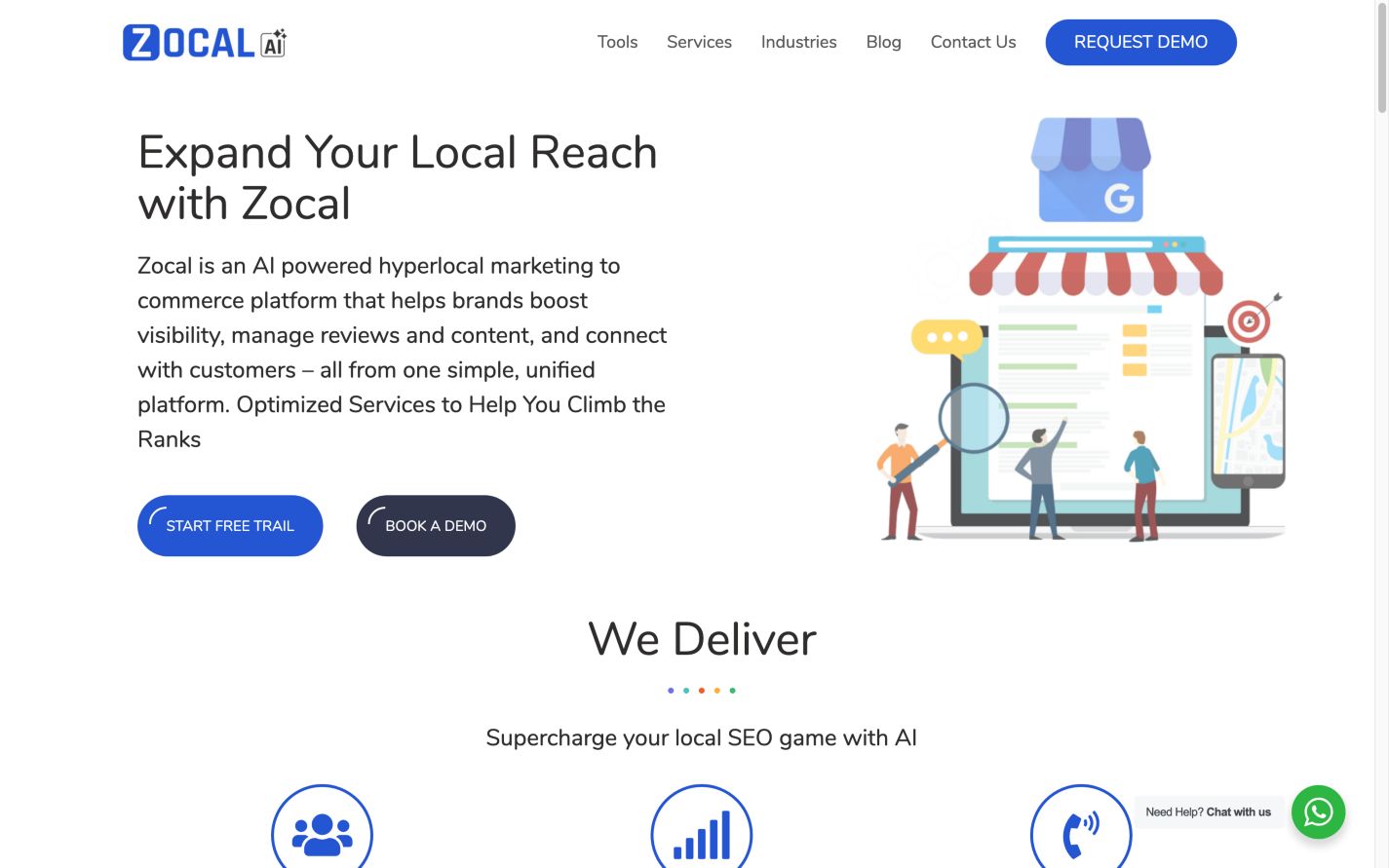 Zocal landing_page